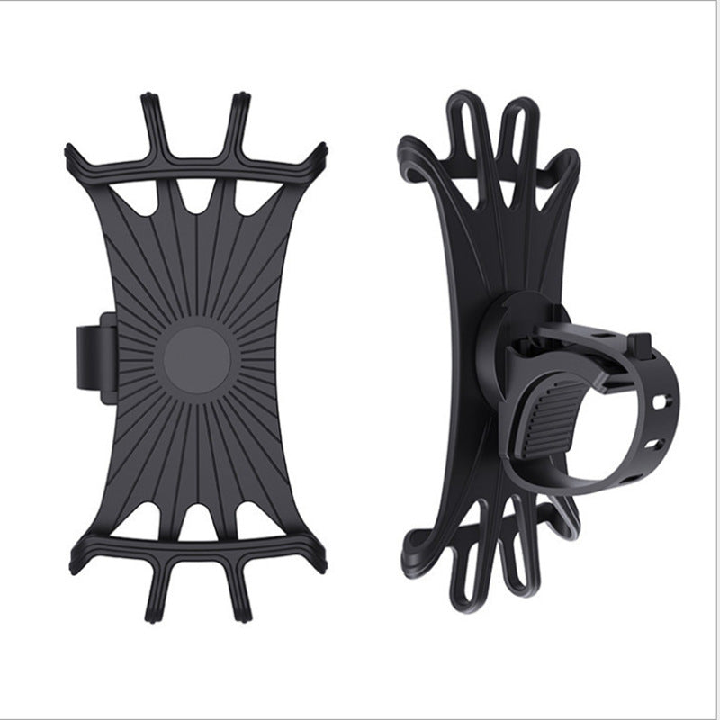 Ultra-Lightweight Silicone Bicycle E-Scooter Phone Mount Flexible Secure Grip Shock Absorption