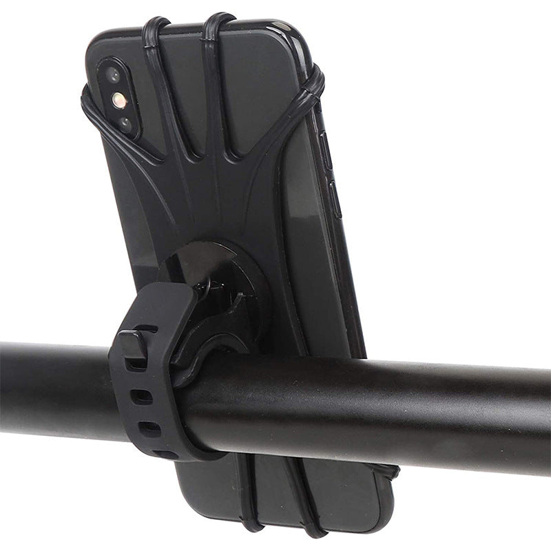 Ultra-Lightweight Silicone Bicycle E-Scooter Phone Mount Flexible Secure Grip Shock Absorption