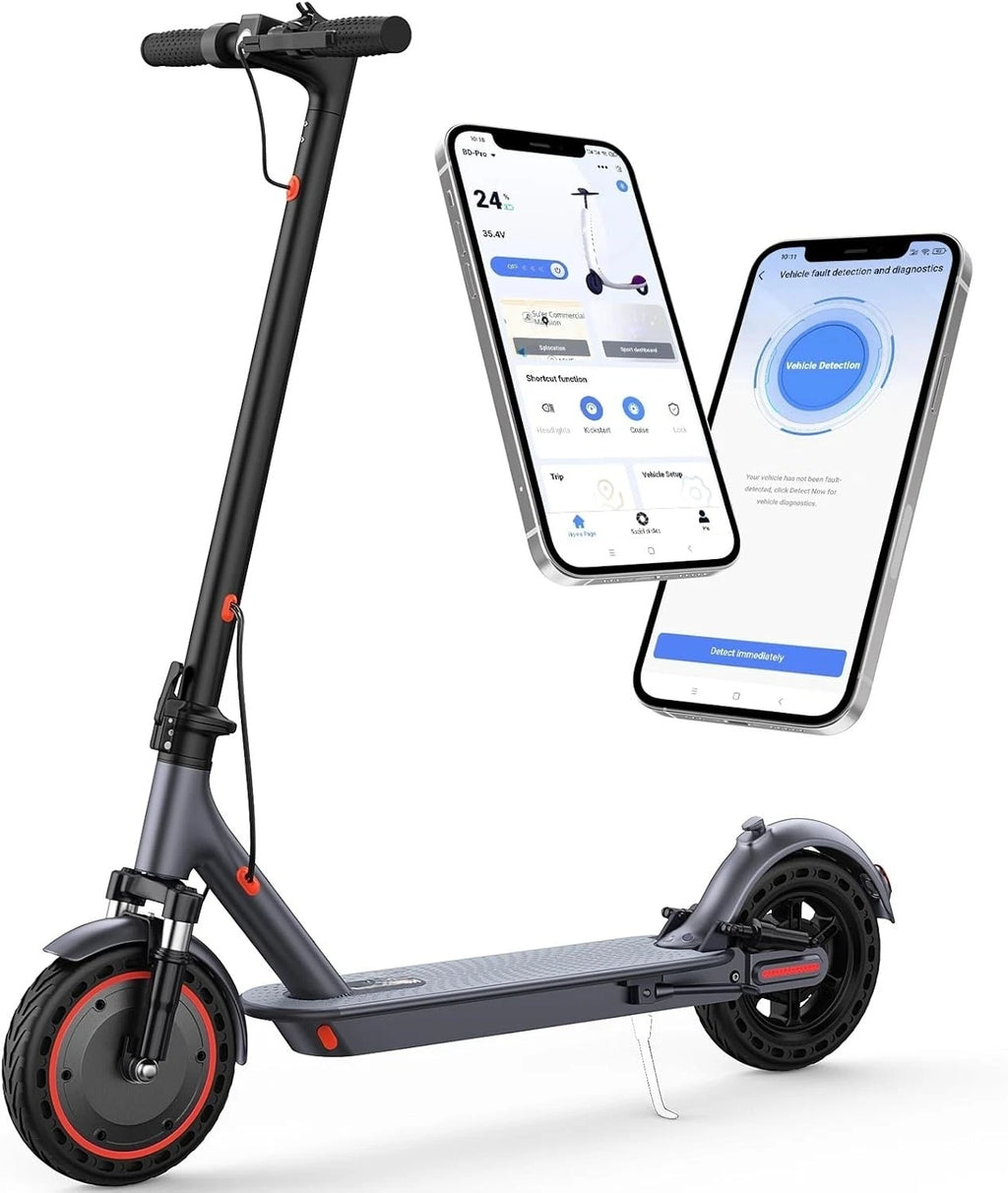 Electric Scooter 500W E-Scooter Top Speed 22MPH Dual Shock Absorbers Braking System Solid Tires 10INCH