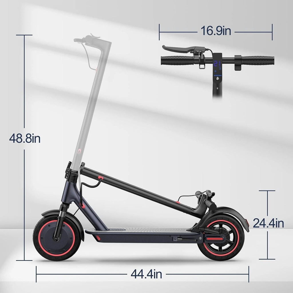 Electric Scooter 500W E-Scooter Top Speed 22MPH Dual Shock Absorbers Braking System Solid Tires 10INCH