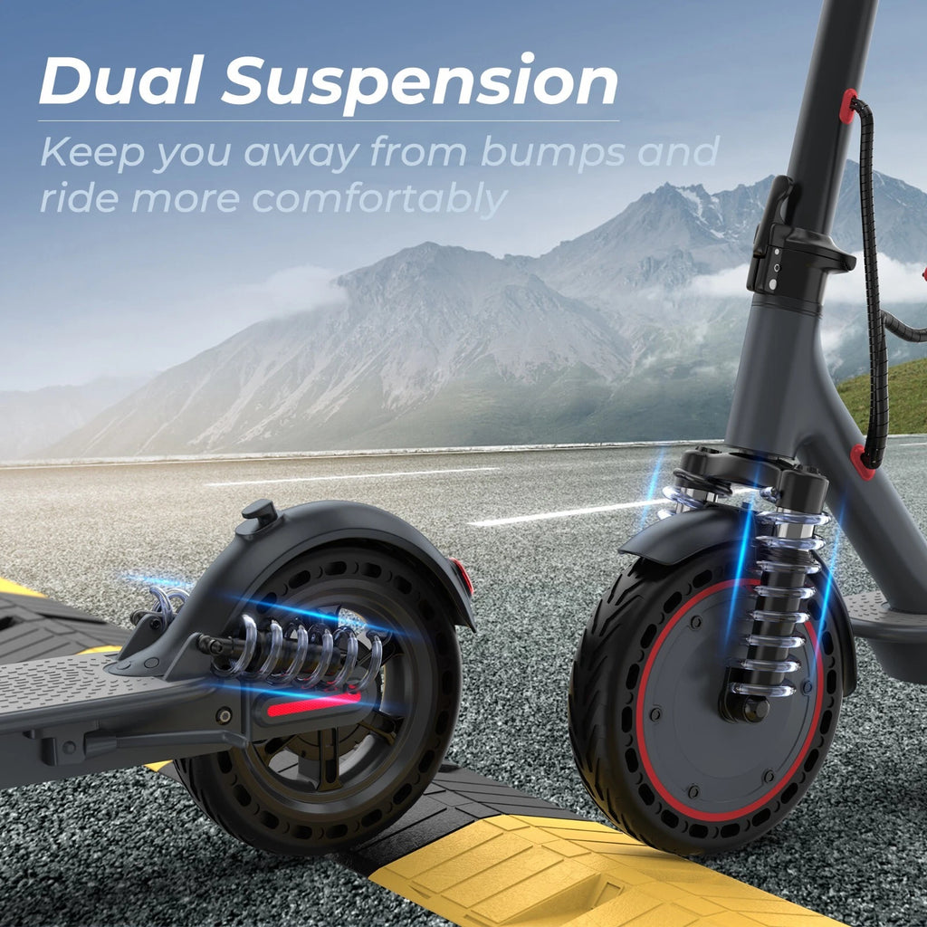 Electric Scooter 500W E-Scooter Top Speed 22MPH Dual Shock Absorbers Braking System Solid Tires 10INCH