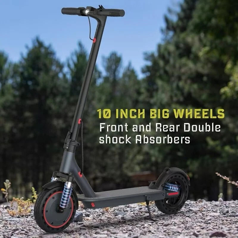 Electric Scooter 500W E-Scooter Top Speed 22MPH Dual Shock Absorbers Braking System Solid Tires 10INCH