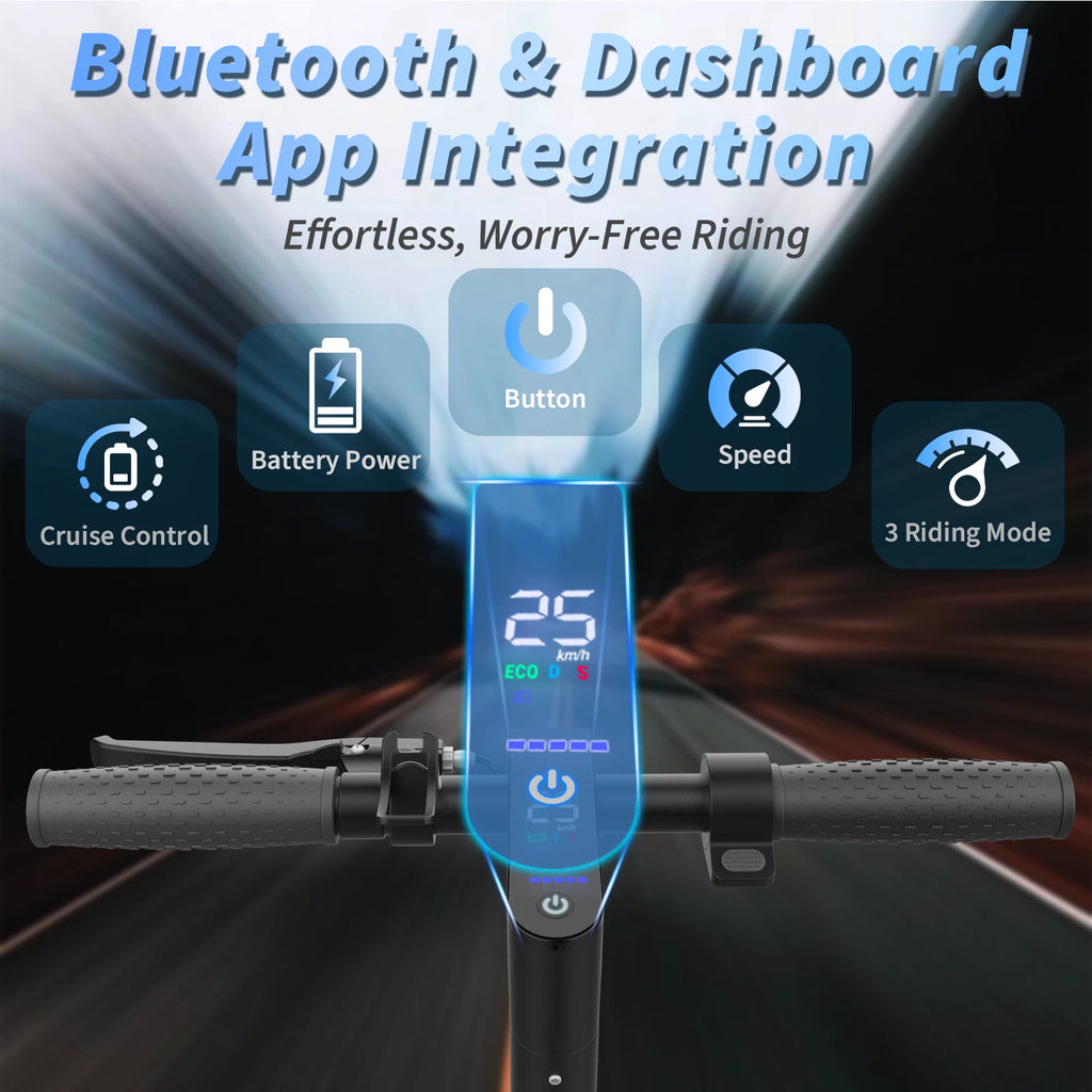 Electric Scooter 350W E-Scooter Top Speed 15MPH Dual Shock Absorbers Braking System Solid Tires 8.5INCH