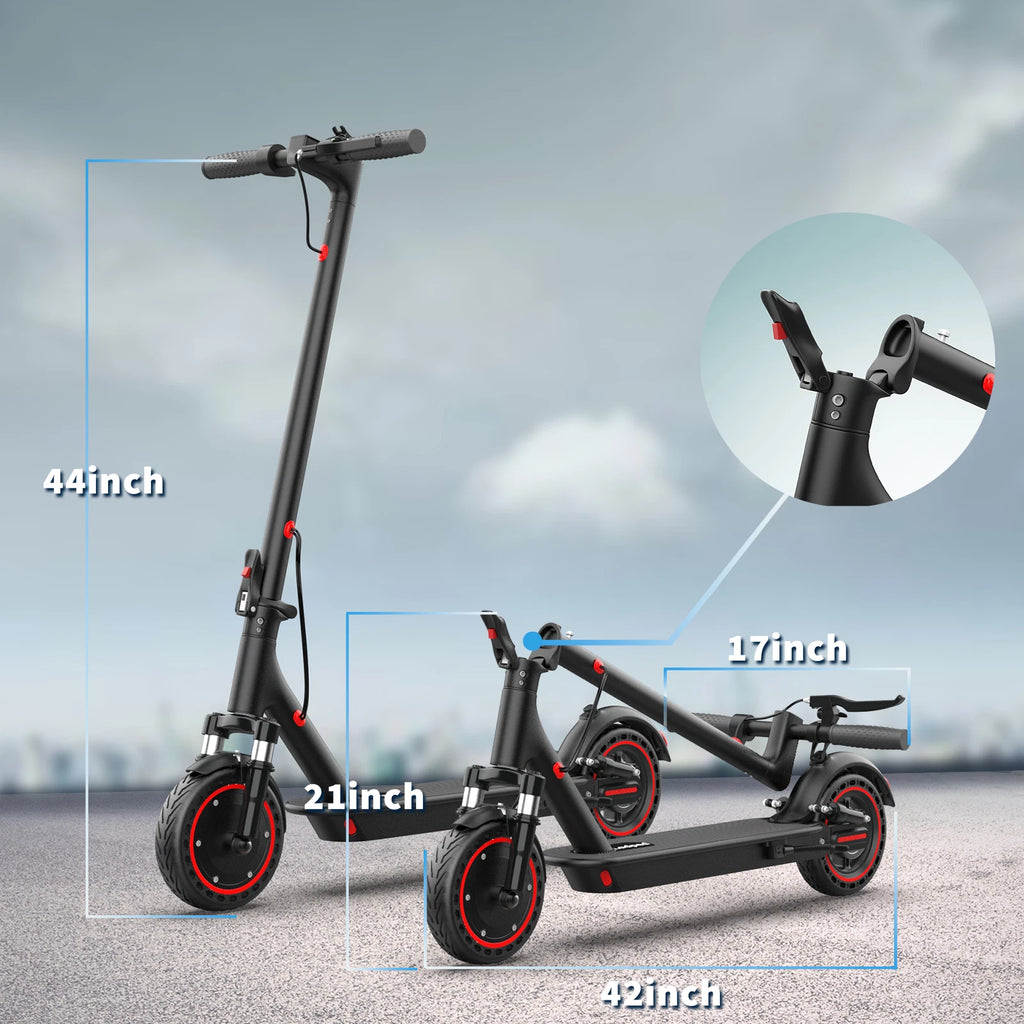 Electric Scooter 350W E-Scooter Top Speed 15MPH Dual Shock Absorbers Braking System Solid Tires 8.5INCH