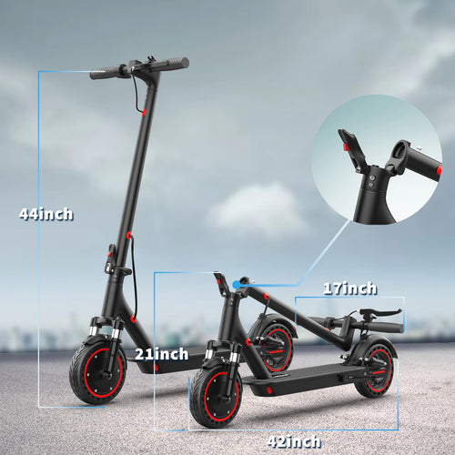 Electric Scooter 350W E-Scooter Top Speed 15MPH Dual Shock Absorbers Braking System Solid Tires 8.5INCH